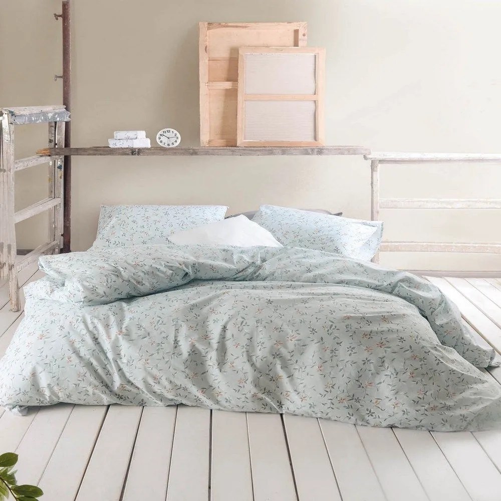 Πάπλωμα Carlin (Σετ 3τμχ) Blue Ρυθμός Υπέρδιπλo 220x240cm 100% Cotton