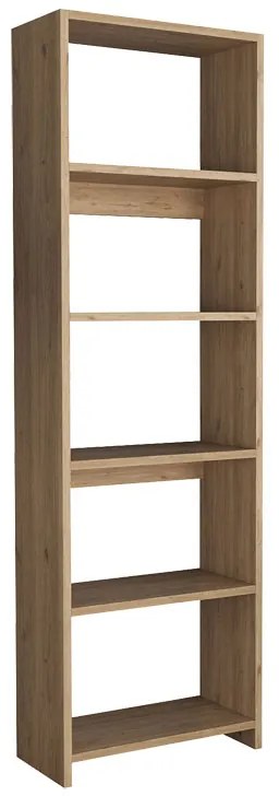 Βιβλιοθήκη Robelo  μελαμίνης oak 48.6x22x160εκ