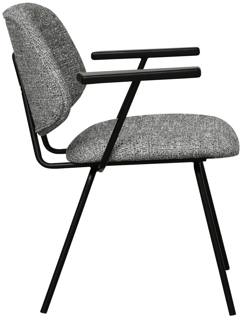 Sofia Dining Chair with Armrests Grey