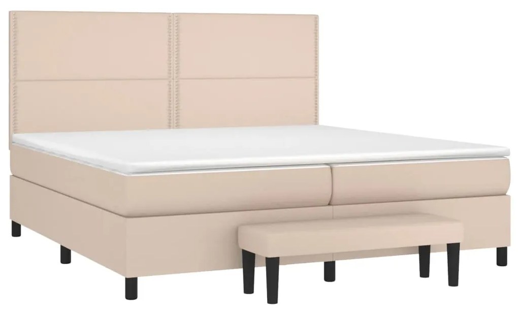 ΚΡΕΒΑΤΙ BOXSPRING ΜΕ ΣΤΡΩΜΑ ΚΑΠΟΥΤΣΙΝΟ 200X200ΕΚ.ΑΠΟ ΣΥΝΘ.ΔΕΡΜΑ 3137628