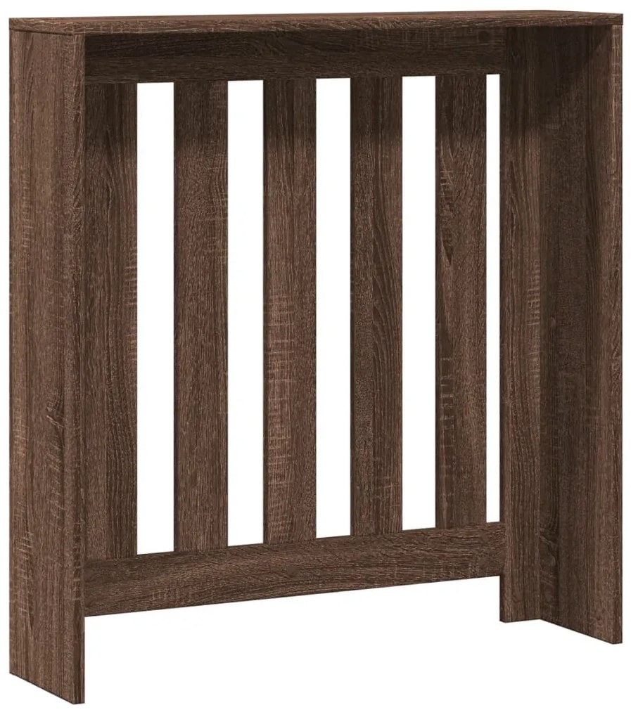 vidaXL Κάλυμμα Καλοριφέρ Καφέ Δρυς 78x20x82 εκ. Επεξεργασμένο Ξύλο