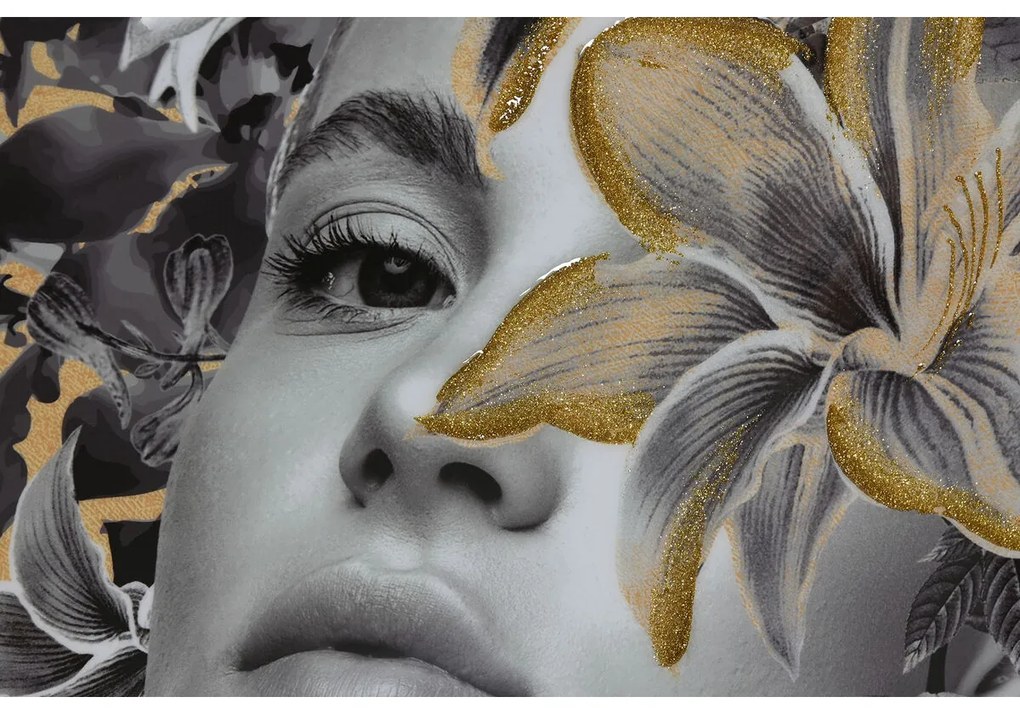 Πίνακας Home ESPRIT Blomster Σύγχρονη 100 x 3,5 x 100 cm (x2)