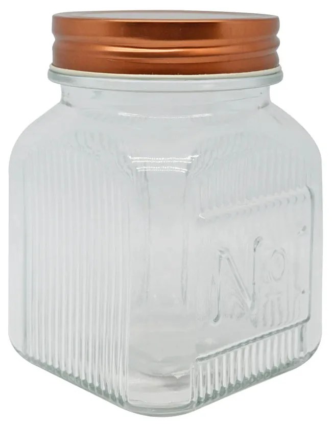 Βάζο Με Χρυσό Καπάκι Γυαλί/Μέταλλο 700ml ANKOR