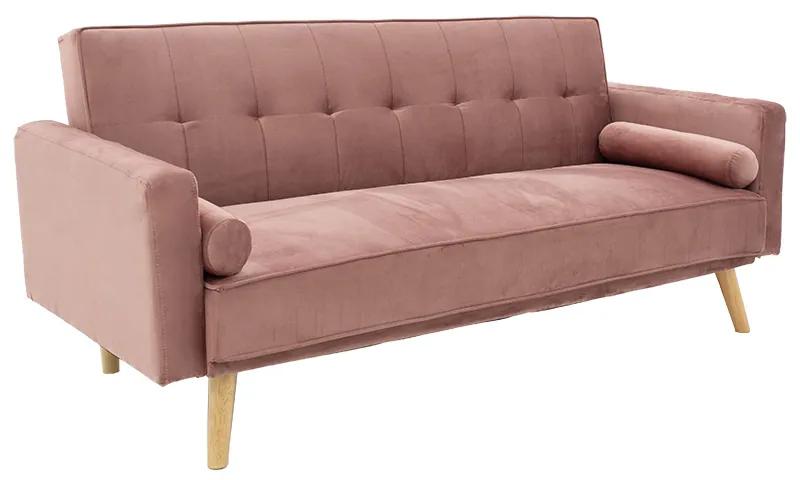 Καναπές-κρεβάτι Success pakoworld 3θέσιος βελούδο σάπιο μήλο 190x80x84εκ - Βελούδο - 035-000065