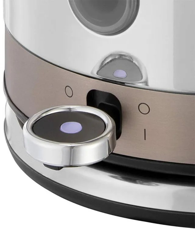 Ηλεκτρικός βραστήρας Russell Hobbs Distinctions Titanium 26422-70, 2400W, 1,5 l, γρήγορο βράσιμο, πλένεται φίλτρο κατά της αφαλάτωσης, βάση 360°, Protect, Inox/Titanium