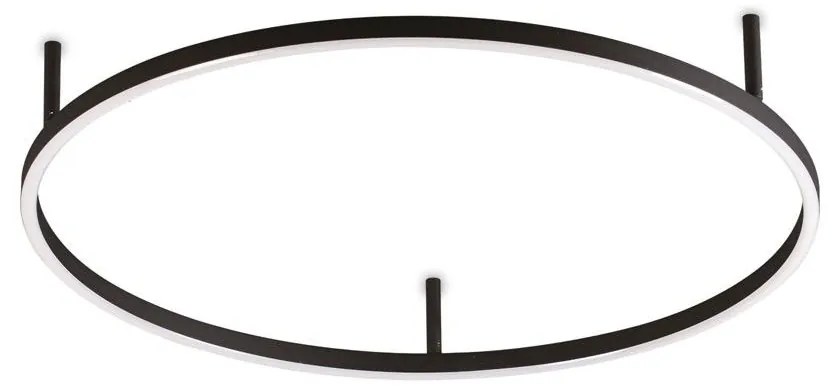 Φωτιστικό Οροφής - Πλαφονιέρα Oracle Slim Round 341903 4000K 3400lm On-Off D50 Black Ideal Lux