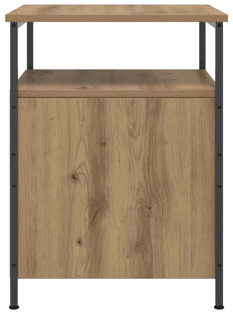 vidaXL Κομοδίνο τεχνίτης Δρυς 44x45x60 εκ. από Επεξεργασμένο Ξύλο