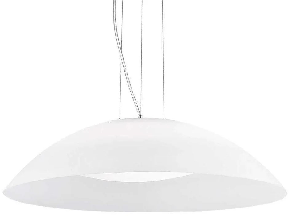 Φωτιστικό Οροφής Lena 035727 64x25/234cm 3xE27 60W White Ideal Lux