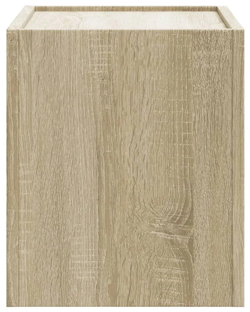 vidaXL Κομοδίνα Επιτοίχια 2 τεμ. Sonoma Δρυς 45x30x35 εκ.