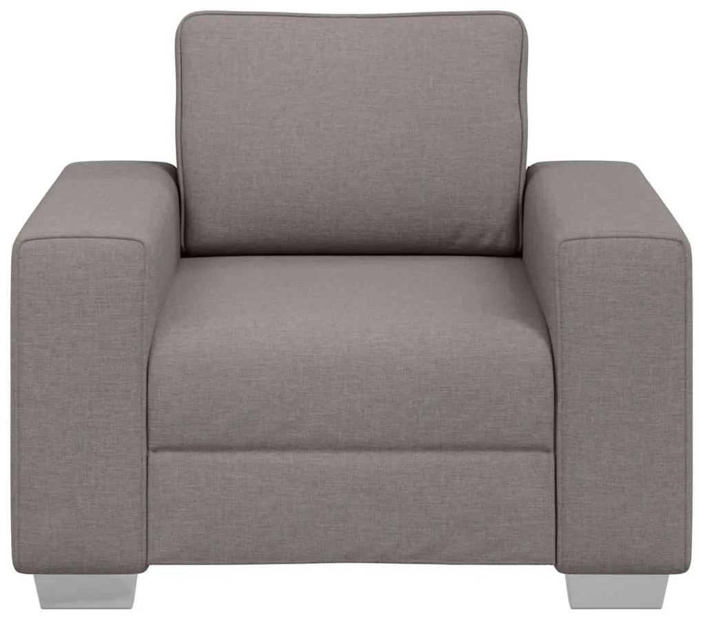 vidaXL Καναπές με μαξιλάρι Taupe 100 x 77 x 82 εκ ύφασμα