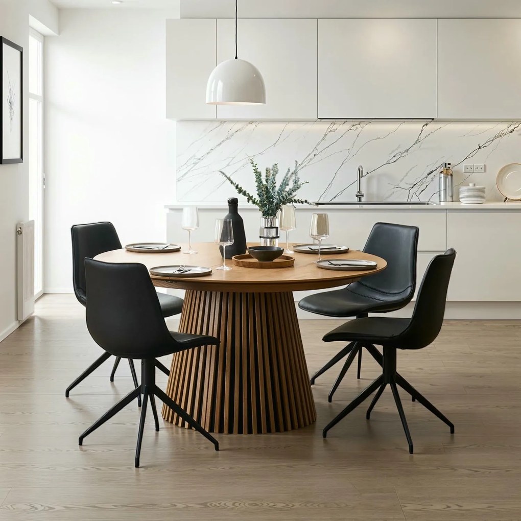 Svendborg Extendable Round Dining Table ø140 Natural Oak