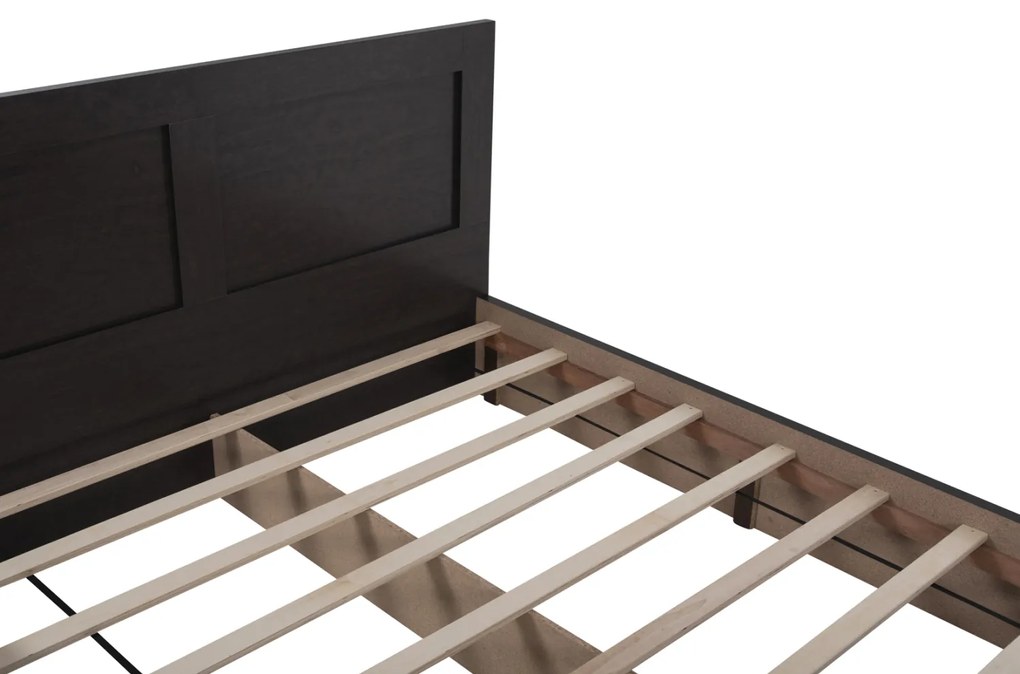 ΚΡΕΒΑΤΙ ΜΕΛΑΜΙΝΗΣ CAPRI HM599.11 ΜΕ 2ΣΥΡΤΑΡΙΑ-WENGE- ΓΙΑ ΣΤΡΩΜΑ 140x200εκ.