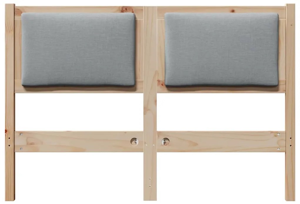 vidaXL Κεφαλάρι Άλλο Καφέ 135 cm Μασίφ ξύλο πεύκου