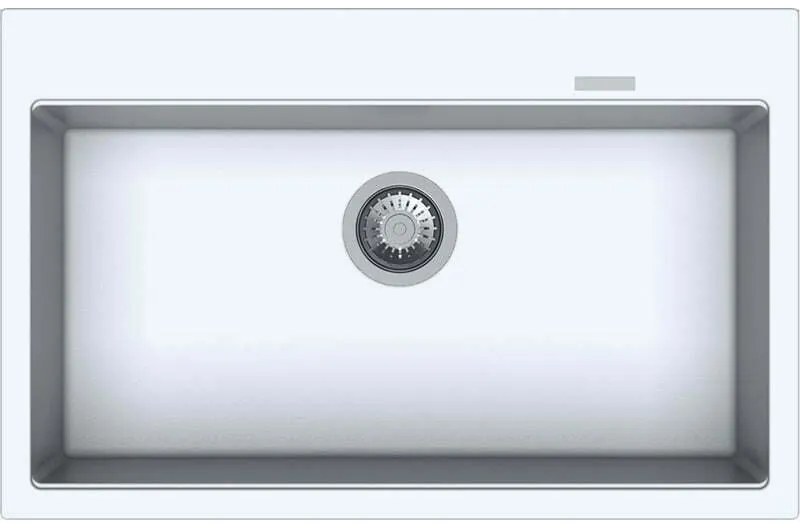 Macart Optimus N-100 Ένθετος η Υποένθετος Γρανιτένιος Νεροχύτης Alumina