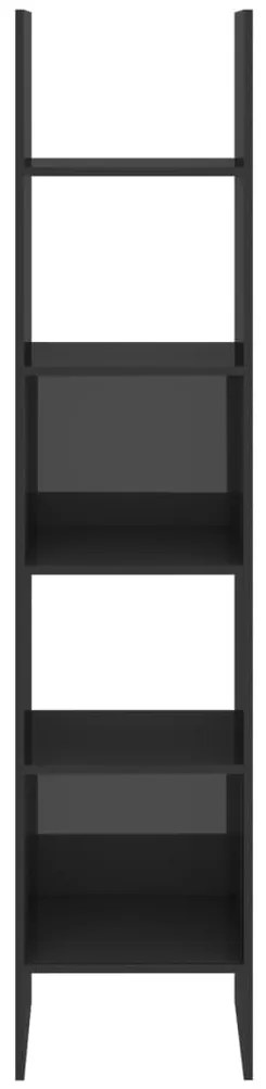 vidaXL Βιβλιοθήκη Γυαλιστερό Γκρι 40 x 35 x 180 εκ. από Μοριοσανίδα