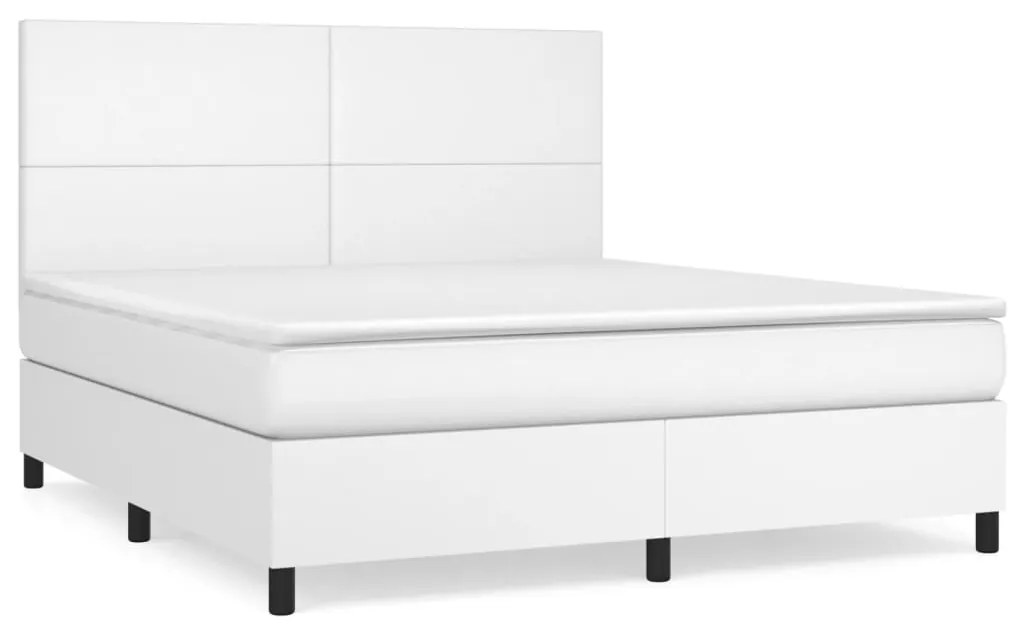 ΚΡΕΒΑΤΙ BOXSPRING ΜΕ ΣΤΡΩΜΑ ΛΕΥΚΟ 180X200 ΕΚ. ΣΥΝΘΕΤΙΚΟ ΔΕΡΜΑ 3142738