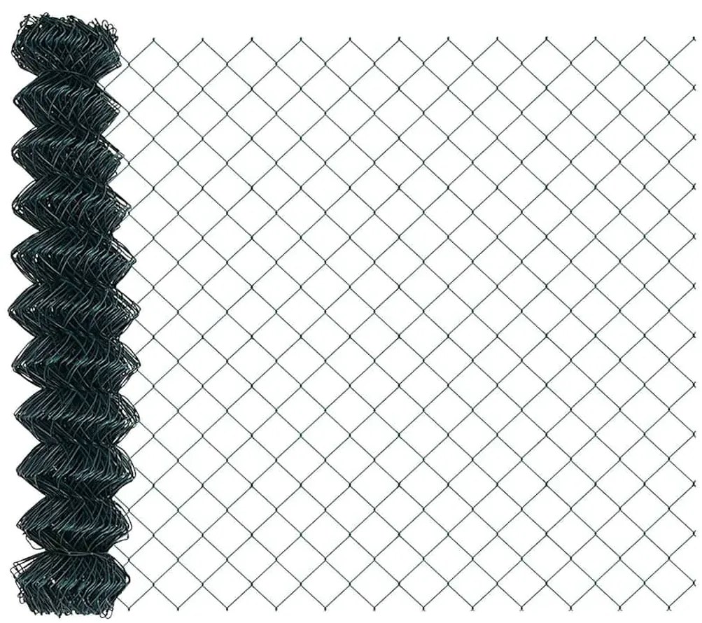 vidaXL Συρματόπλεγμα περίφραξης Πράσινο 10 x 1.2 μ Γαλβανισμένο Ατσάλι