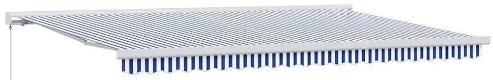 vidaXL Σκηνίτσα Αναδιπλούμενη Μπλε, Λευκό 500 x 300 εκ Ύφασμα, Μέταλλο