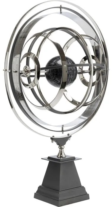 Διακοσμητικό Επιτραπέζιο Armillary Ασημί - Μαύρο 56x81,5 εκ. 56x52x81.5εκ - Μαύρο