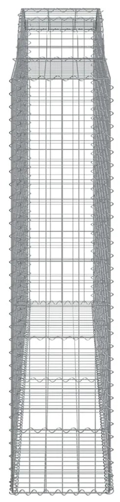 vidaXL Συρματοκιβώτια Τοξωτά 11 τεμ. 300x50x200/220 εκ. Γαλβαν. Ατσάλι