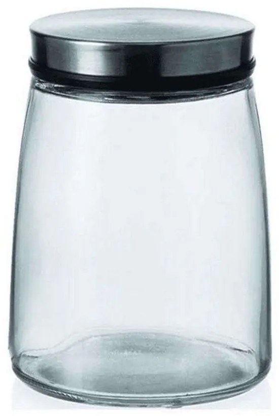 Δοχείο Αποθήκευσης 217.089485 1Lt Clear-Inox Montana Steel,Glass
