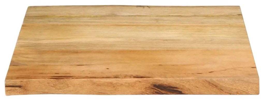 vidaXL Επιφάνεια Τραπεζιού 80x80x2,5 εκ. Live Edge Μασίφ Ξύλο Μάνγκο