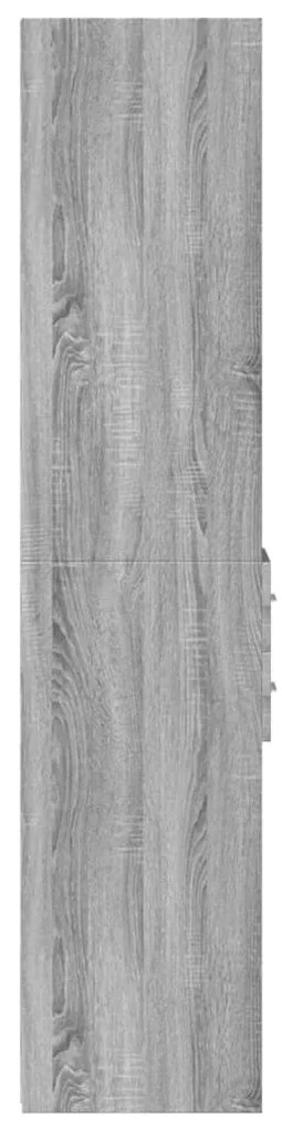 vidaXL Ντουλάπι Γκρι Sonoma 30x42,5x185 εκ. από Επεξεργασμένο Ξύλο