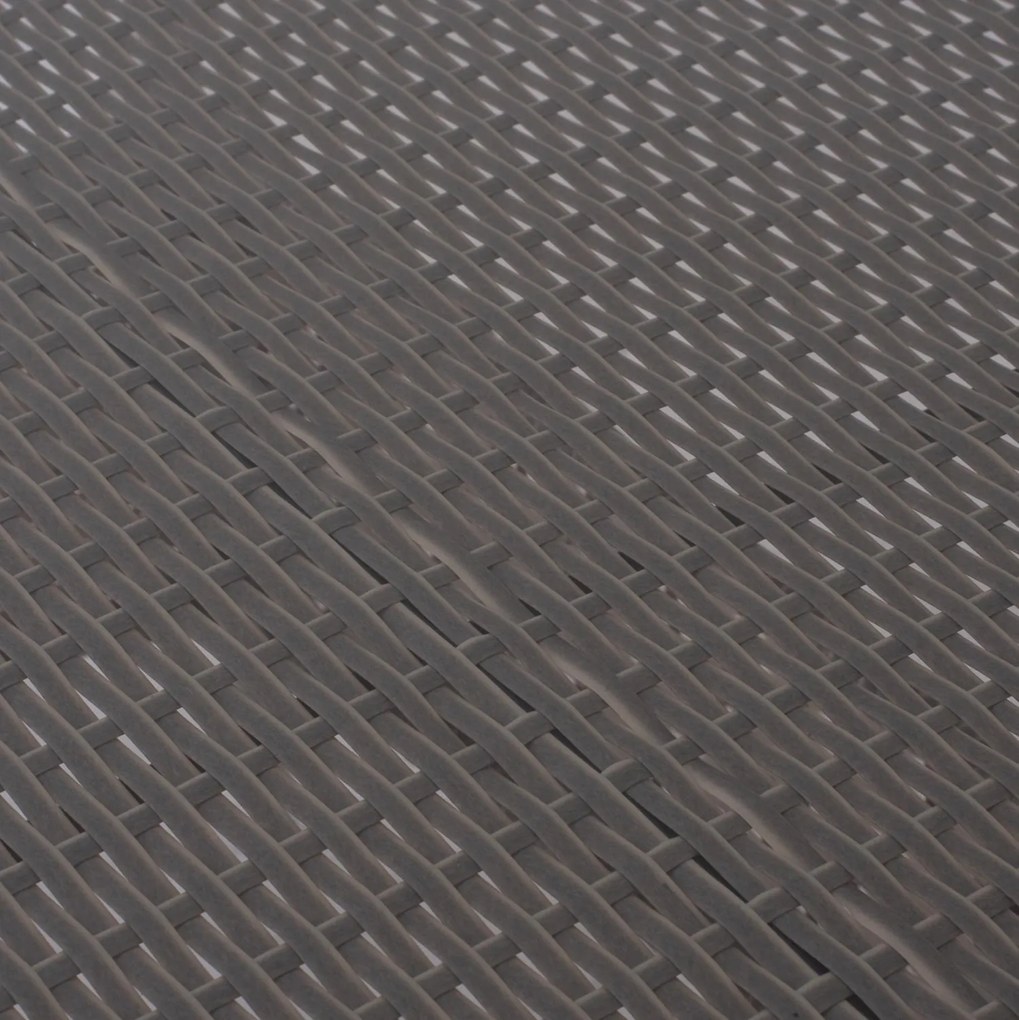 Τραπέζι Minsk μεταλλικό rattan γκρι 150x90x75Υ εκ. 150x90x75 εκ.