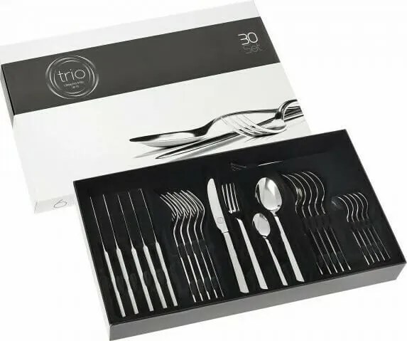 Σετ Ανοξείδωτα Μαχαιροπίρουνα Inka 18/10 Σε Κουτί Δώρου - 3mm - Cryspo Trio - 72τμx