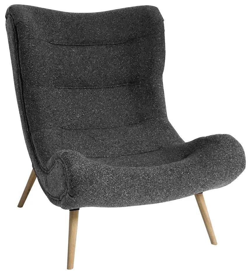 Artekko Cloud Σκούρη Γκρι Υφασμάτινη Μπουκλέ Πολυθρόνα (97x80x100)cm Artekko 735-2202-GD