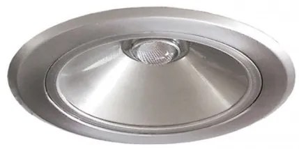 Χωνευτό Σποτ Φωτιστικό Ψευδοροφής Downlight LED 34W 3000Κ Φ19,5cm Subra195-gs Interlight-13370-Ασημί 13370