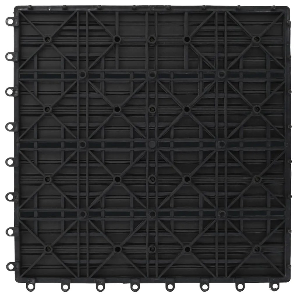 vidaXL Συνθετικό Πλακάκι WPC 30x30cm 11τμχ 1m2 Γκρι