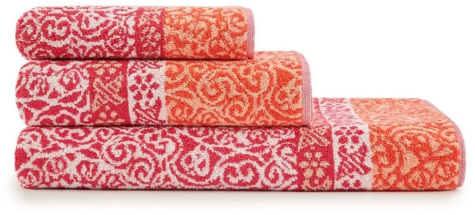Πετσέτα Arona Red Bassetti Σώματος 70x140cm 100% Cotton