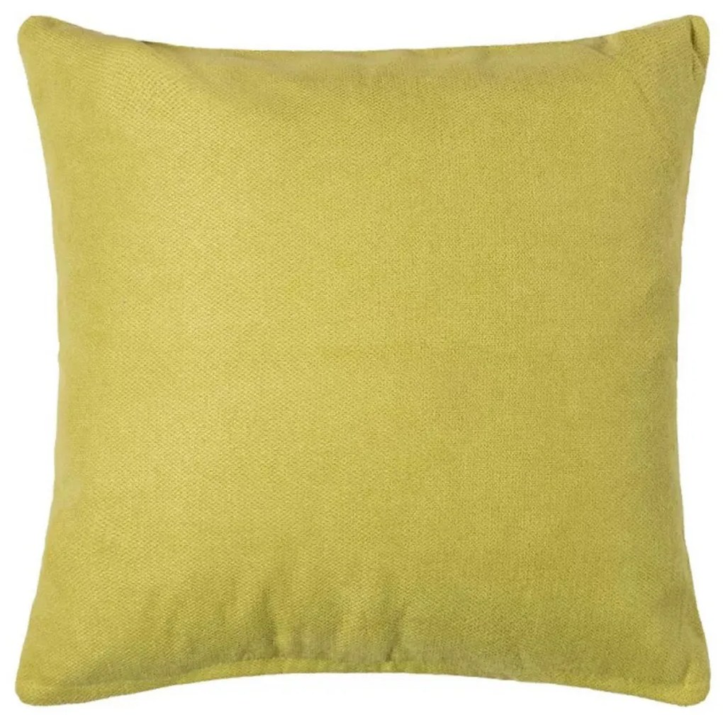 Διακοσμητική Μαξιλαροθήκη (45x45) Silk Fashion A802 Λαχανί