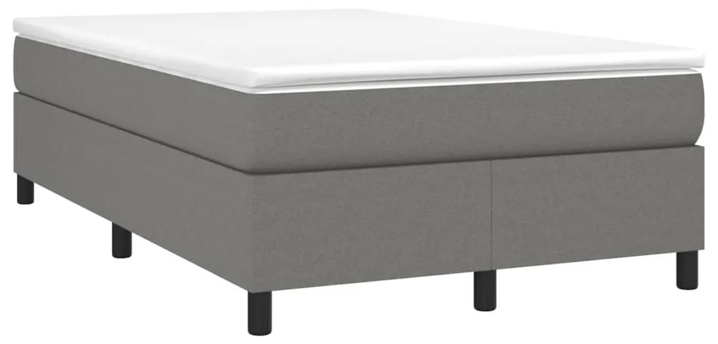 ΚΡΕΒΑΤΙ BOXSPRING ΜΕ ΣΤΡΩΜΑ ΣΚΟΥΡΟ ΓΚΡΙ 120X200 ΕΚ. ΥΦΑΣΜΑΤΙΝΟ 3144408