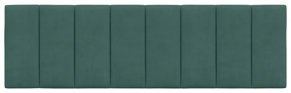 vidaXL Μαξιλάρι για Κεφαλάρι Hanko Σκούρο Πράσινο 160 εκ. Βελούδο