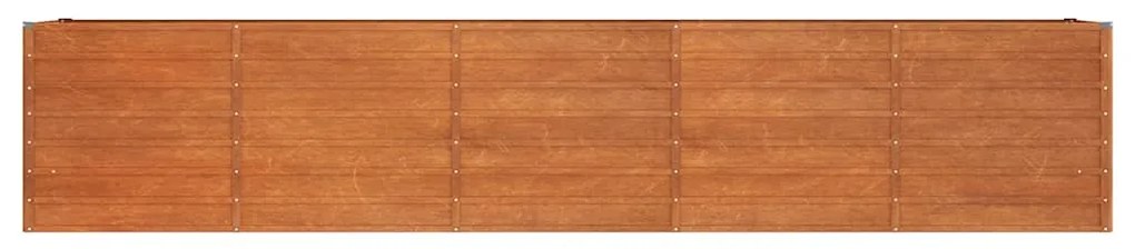 vidaXL Ζαρντινιέρα Σκουριασμένο 400x80x77 εκ. Ατσάλι Σκληρυθέν Αέρα