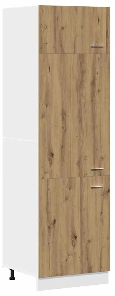 vidaXL Ντουλάπι Ψυγείου "Lyon" Δρυς Artisan 60x57x207 εκ. από Τεχνητό Ξύλο