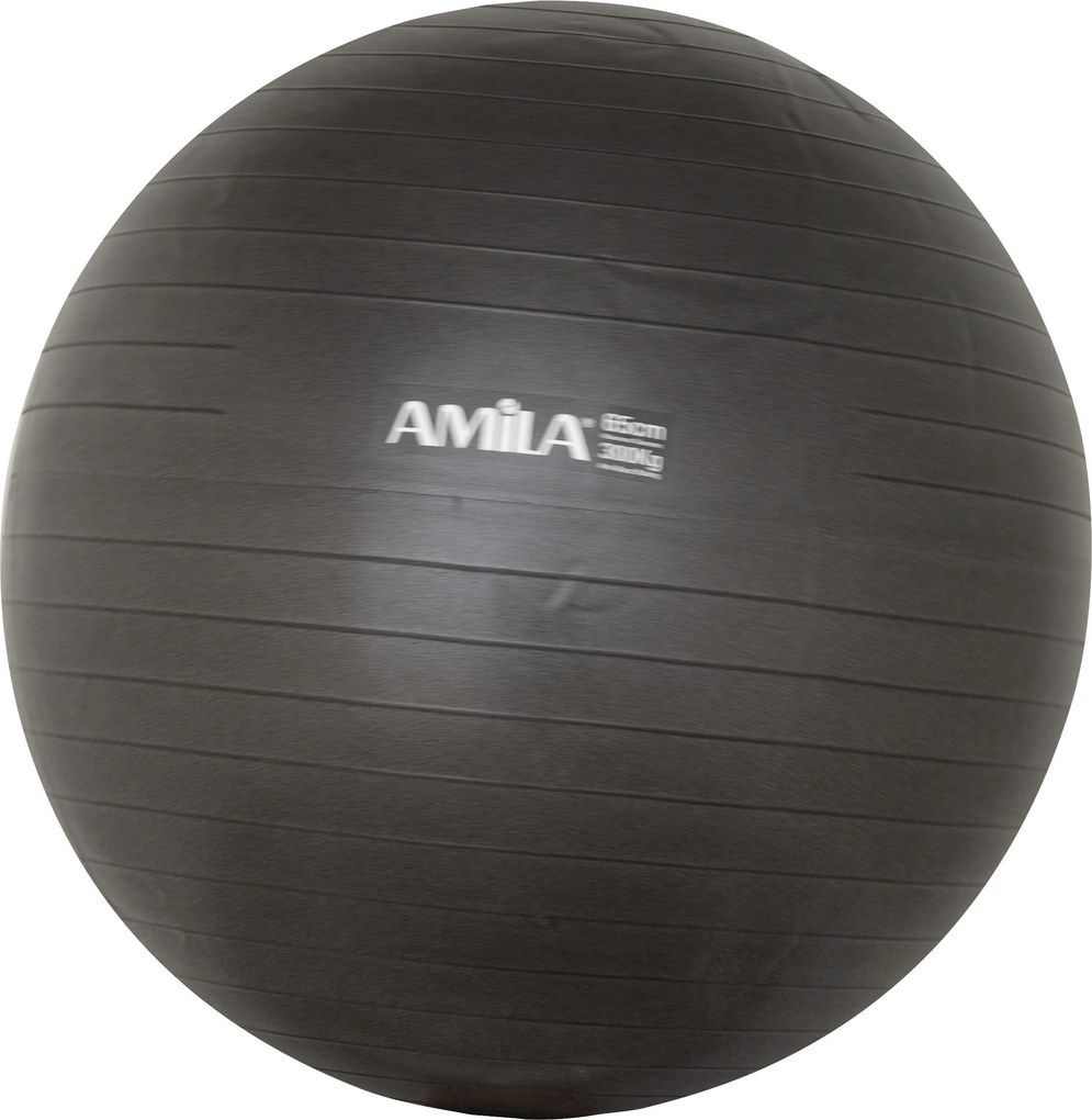 Amila Μπάλα Γυμναστικής GYMBALL 65cm Μαύρη (95845)
