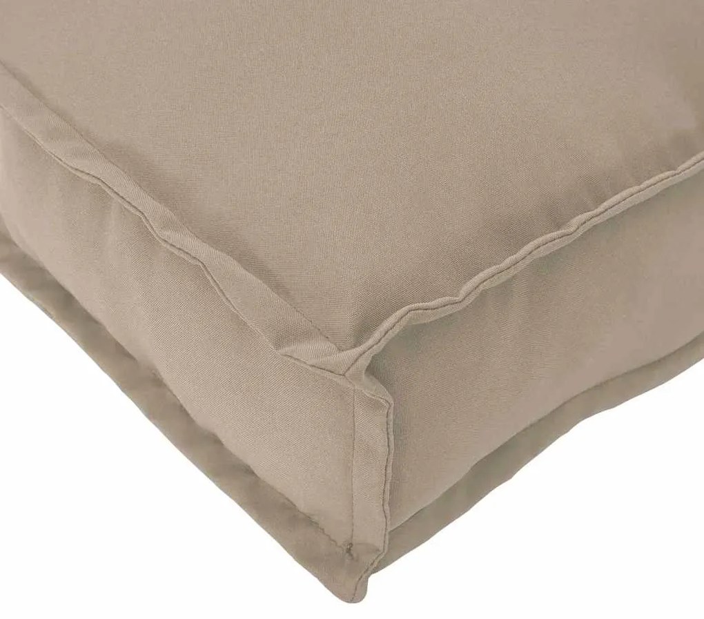 vidaXL Μαξιλάρι παλέτας για πλάτη Taupe 120 x 40 x 12 cm Ύφασμα Oxford