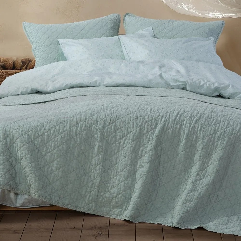 Κουβερλί Brunno Mint Nef-Nef Homeware Υπέρδιπλo 230x240cm Cotton-Polyester