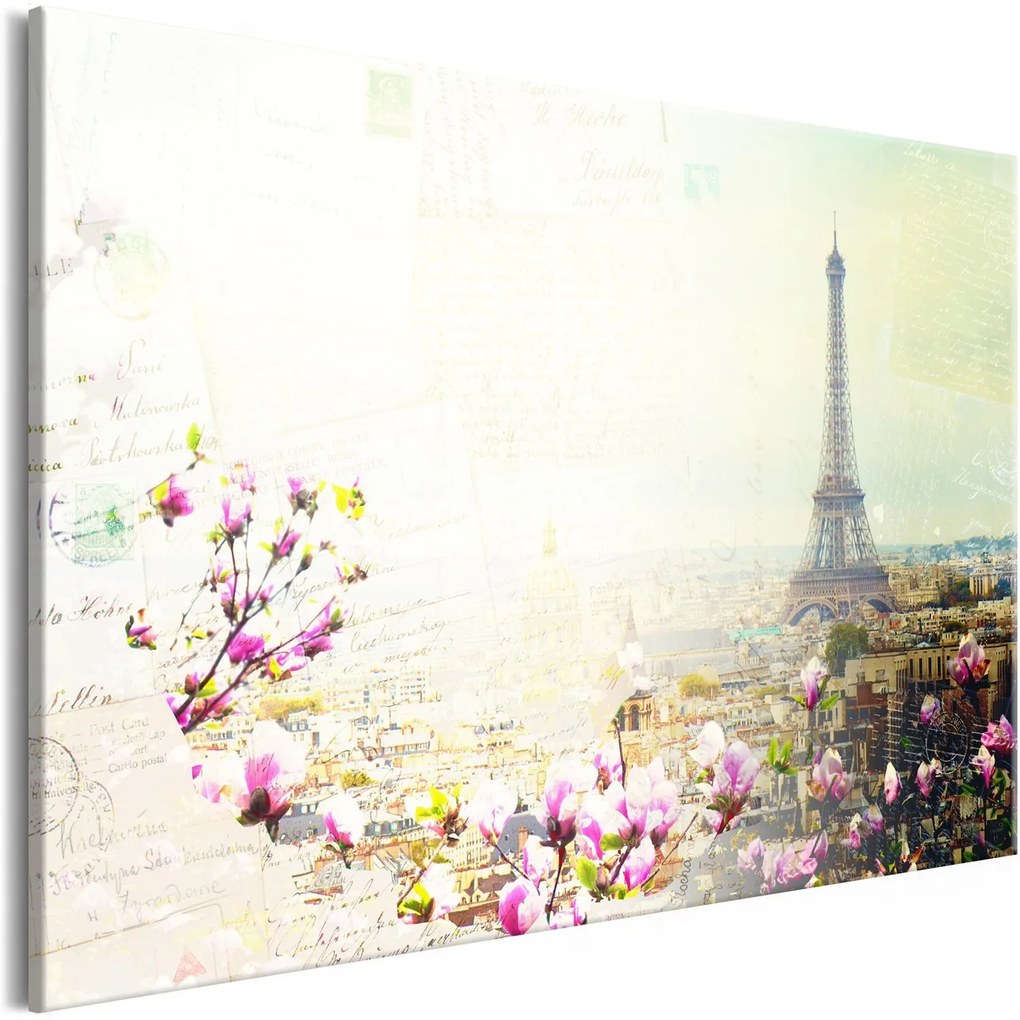 Πίνακας - Postcards from Paris (1 Part) Wide 90x60