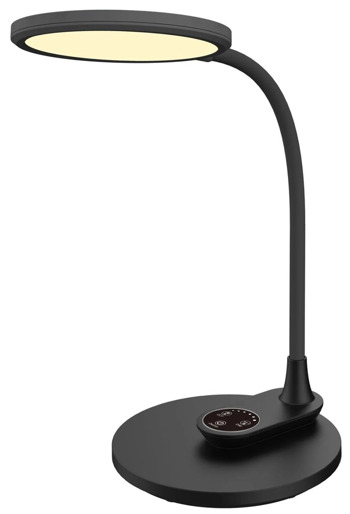 ΦΩΤΙΣΤΙΚΟ ΓΡΑΦΕΙΟΥ LED BLAIN HM4459.02 ΜΑΥΡΟ ABS & ΣΙΛΙΚΟΝΗ 17x26,6x34,5Υ εκ.