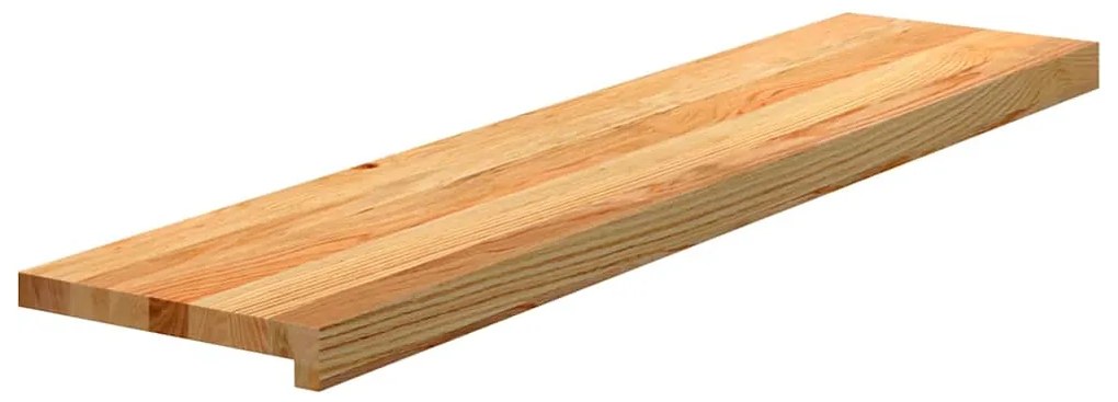 vidaXL Πατάκια Σκάλας 8 τεμ. Ανοιχτό Καφέ 110x25x2 cm Ξύλο Δρυός