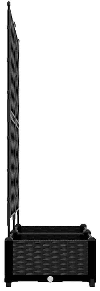 vidaXL Κηποτινάκι με Τρέλα Μαύρο 80 x 40 x 125.5 εκ. PP