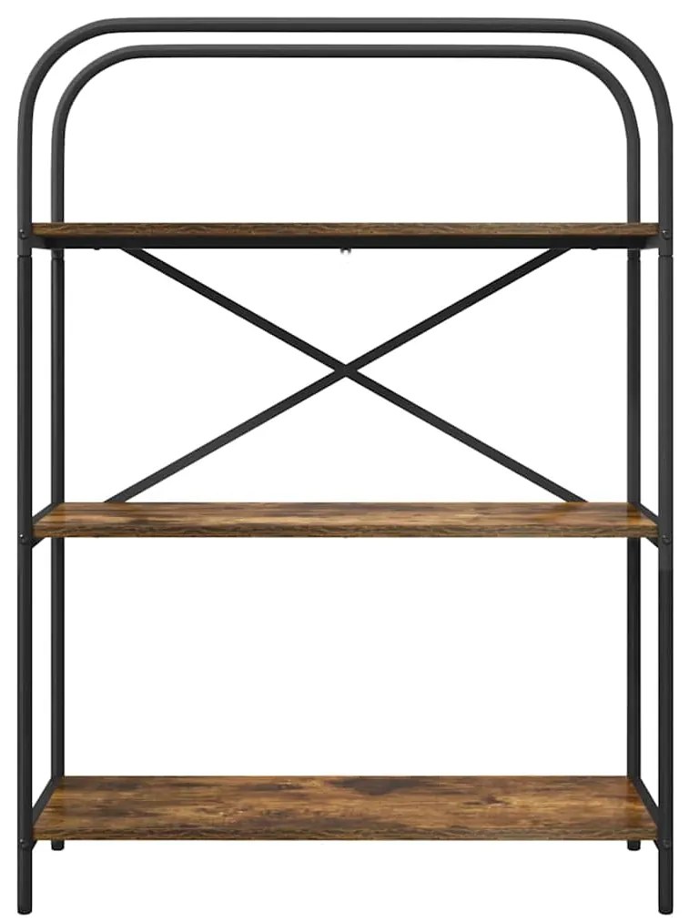 vidaXL Ράφι Βιβλίων Καπνιστό Δρύς 80 x 30 x 109 εκ Επεξεργασμένο ξύλο