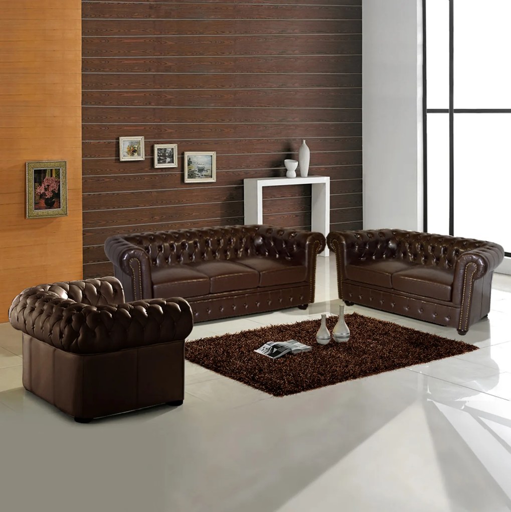 Intrahome ΣΕΤ ΣΑΛΟΝΙ 2ΘΕΣΙΟ &amp; 3ΘΕΣΙΟ &amp; ΠΟΛΥΘΡΟΝΑ CHESCASABLANCALTCASABLANCAIERFIELD ΣΚΟΥΡΟ ΚΑΦΕ intraho-0009481