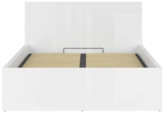 Κρεβάτι Boston DR105, Διπλό, Άσπρο, 160x200, Πλαστικοποιημένη μοριοσανίδα, Τάβλες για Κρεβάτι, 169x205x95cm, 115 kg | Epipla1.gr