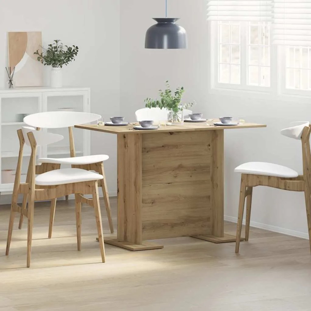 vidaXL Τραπεζαρία artisan δρυς 110 x 60 x 75 cm Επεξεργασμένο ξύλο