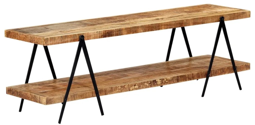 vidaXL Έπιπλο Τηλεόρασης 160 x 40 x 50 εκ. από Μασίφ Ξύλο Μάνγκο